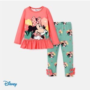 NWT Disney and Friends Minnie 2 piece girls set 2T NWT
